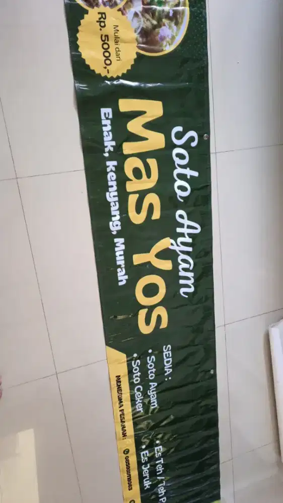 Cetak Spanduk kain, umbul umbul, bendera, banner, mmt & media promosi