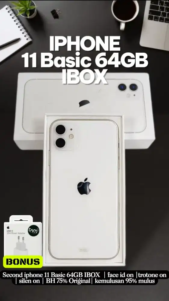 Jual iphone 11 64GB IBOX normal mulus fullset