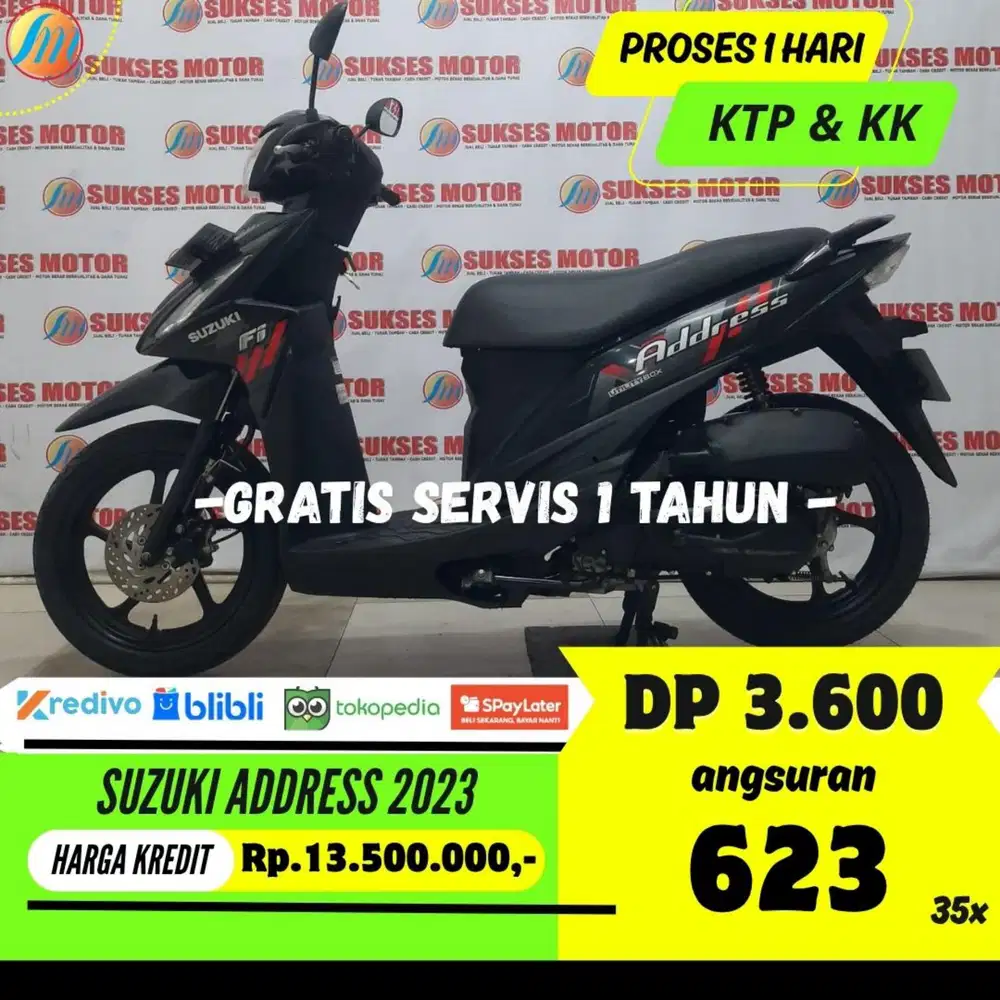 SUZUKI ADDRESS 2023 BISA KREDIT MURAH ANGSURAN TERJANGKAU BERGARANSI