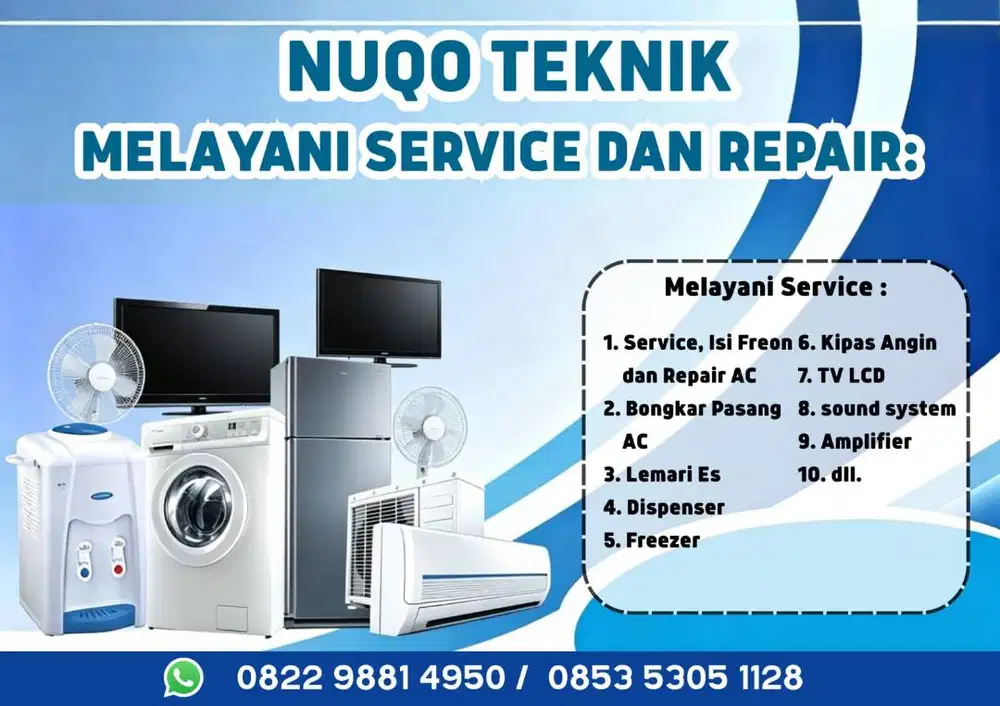 Judul Iklan (Paling Menarik & Jelas):  SERVICE & PERBAIKAN AC, KULKAS,