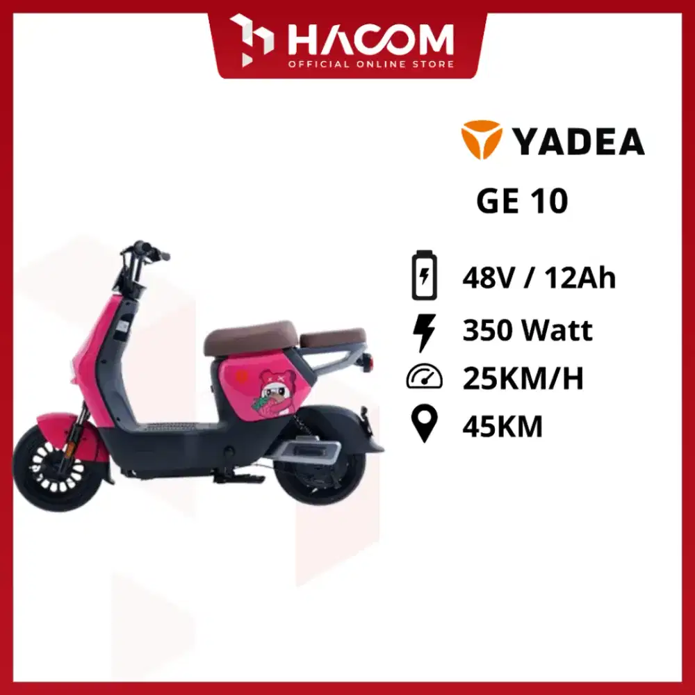 Sepeda Listrik Yadea GE 10 - Cuma 3 Jutaan! Bisa Cicil 0%