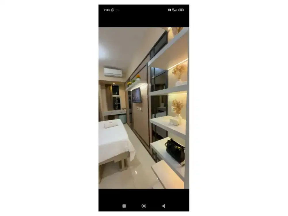 disewakan harian apartemen benson studio full furnish cantik view city+ pool