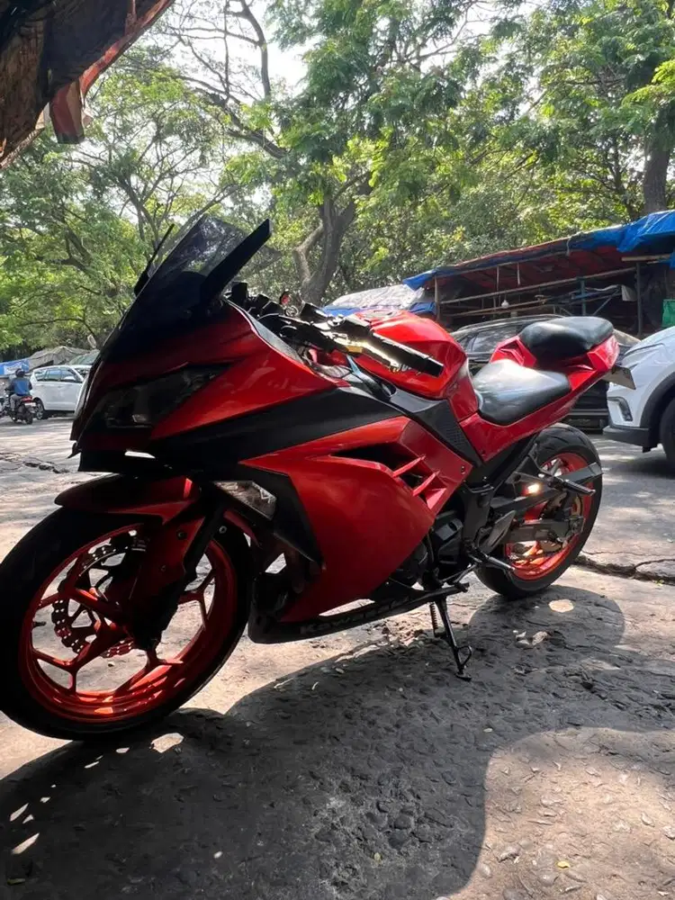 Bisa tt Kawasaki ninja 250fi Orange 2016 km27k full paper