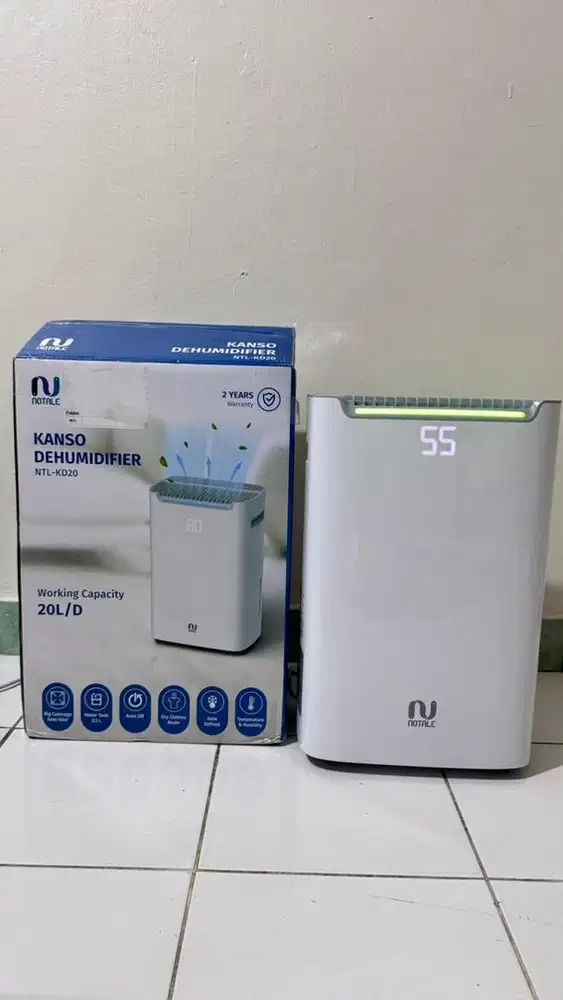 Dehumidifier Notale Kanso 20L - Seperti Baru, Cuma Dipakai 2x!