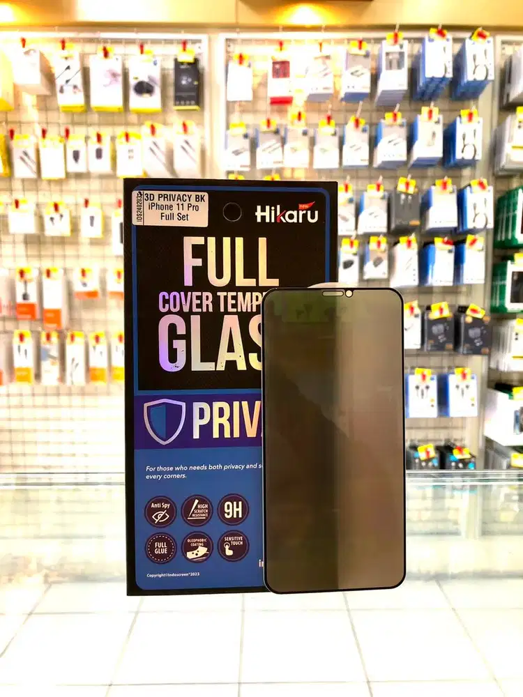 Hikaru Tempered Glass 3D Privacy iPhone 11 Pro Fullset