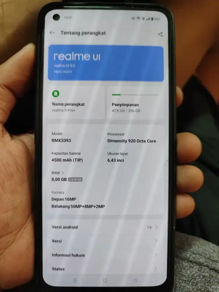 REALME 9 PRO PLUS 5G 8+8/256GB