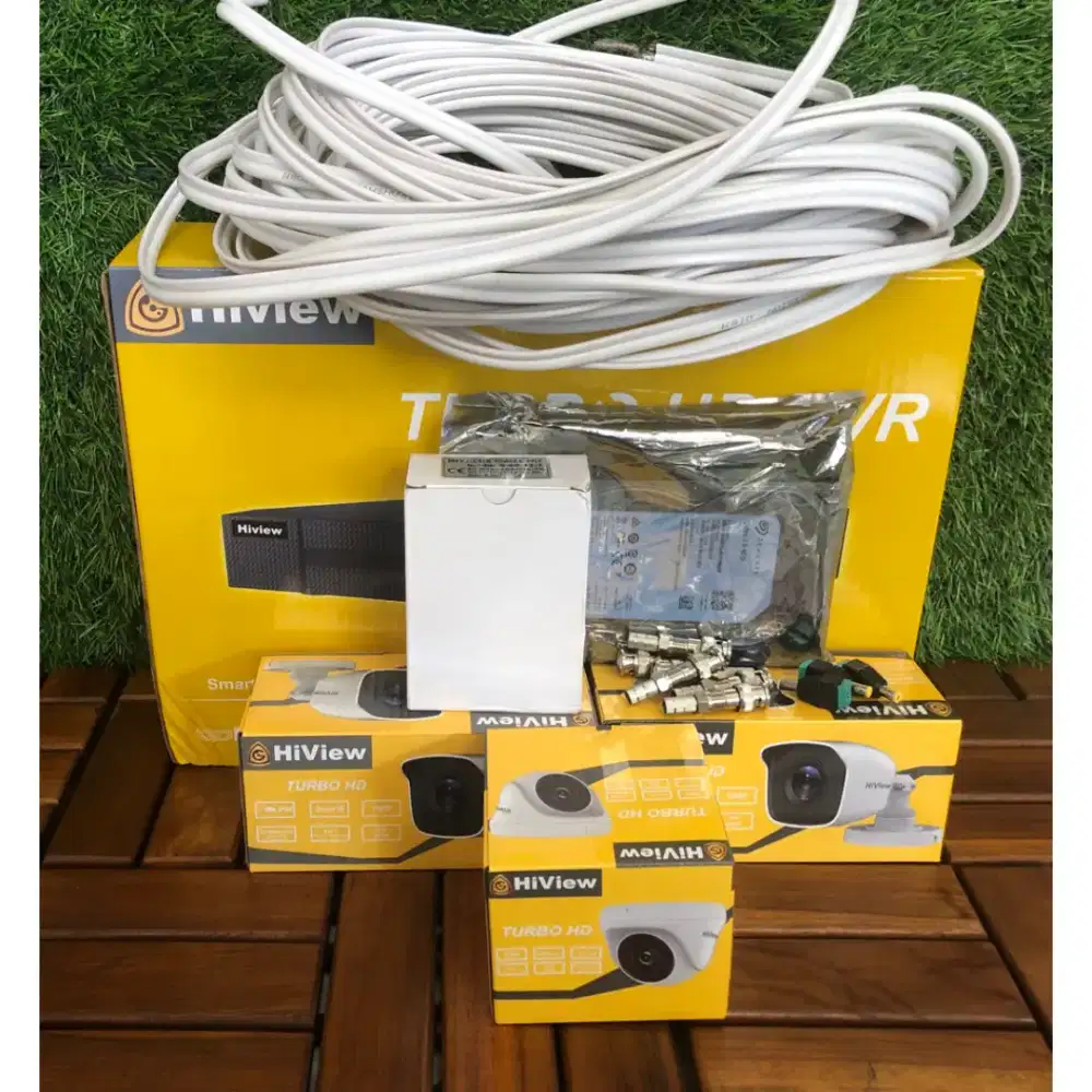 Paket cctv 4 chanel Hiview