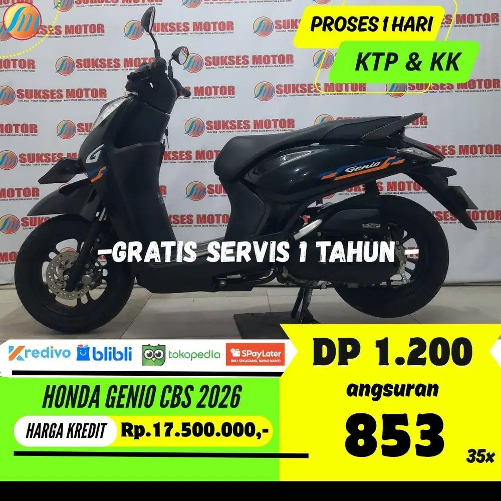 HONDA GENIO CBS 2026 SEKEN BISA KREDIT MURAH ANGSURAN RINGAN KTP KK