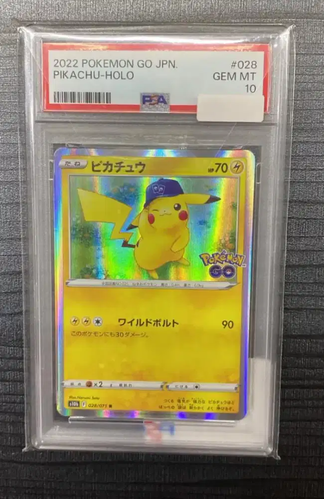 SLAB Pokemon Card 2022 Japan Pokemon TCG Pikachu from the Pokemon Go