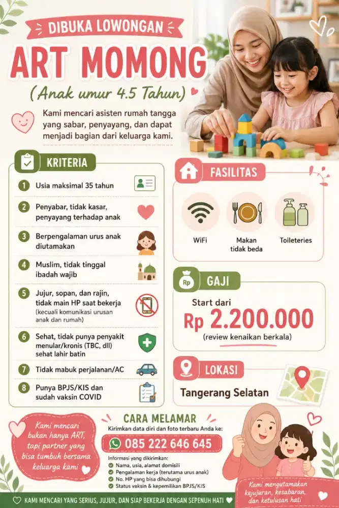 Dicari ART Momong