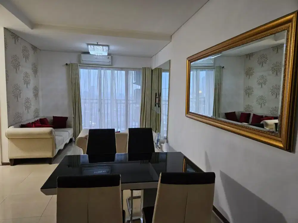 Dijual Apartemen Thamrin Residence 3 BR Lantai Rendah Full Furnish Negotiable