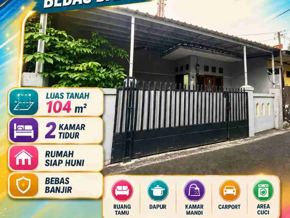 Jual Rumah di Kayu Putih Dekat LRT Pulogadung, Termurah, Siap Huni