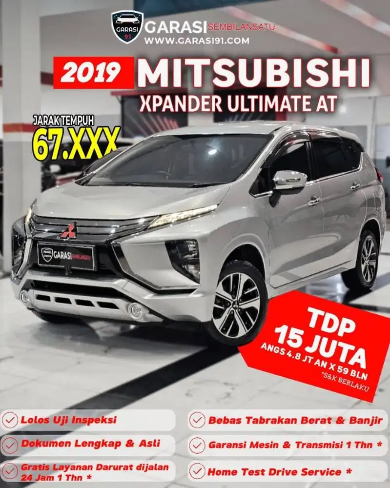 ‼️TDP 15 JT‼️MITSUBISHI XPANDER ULTIMATE AT 2019