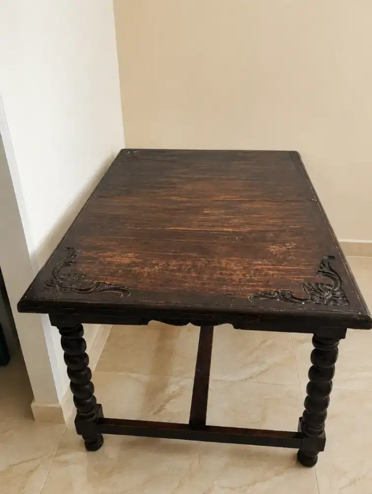 Meja Makan Lebar 150x90 Jati Pandepol Vanderfool