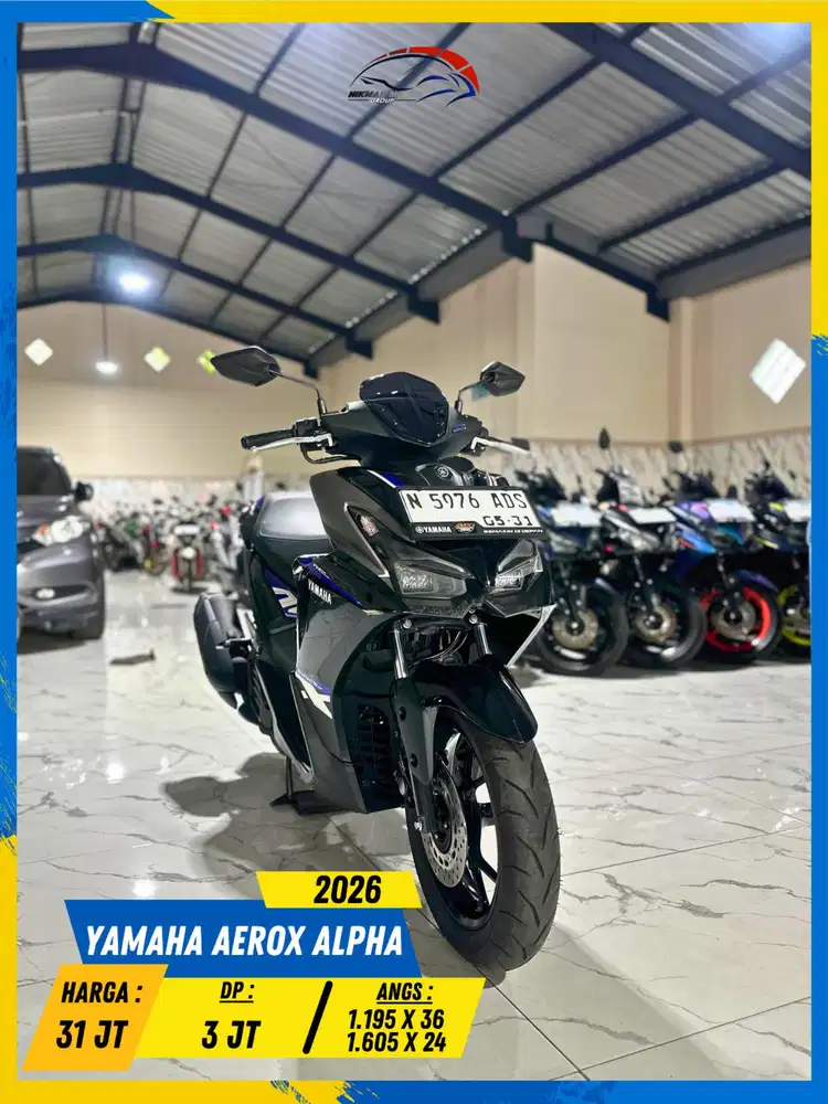 YAMAHA AEROX ALPHA 2026 MURAH POLL MASZEEHH HIKMAH MOTOR KEPUH MALANG