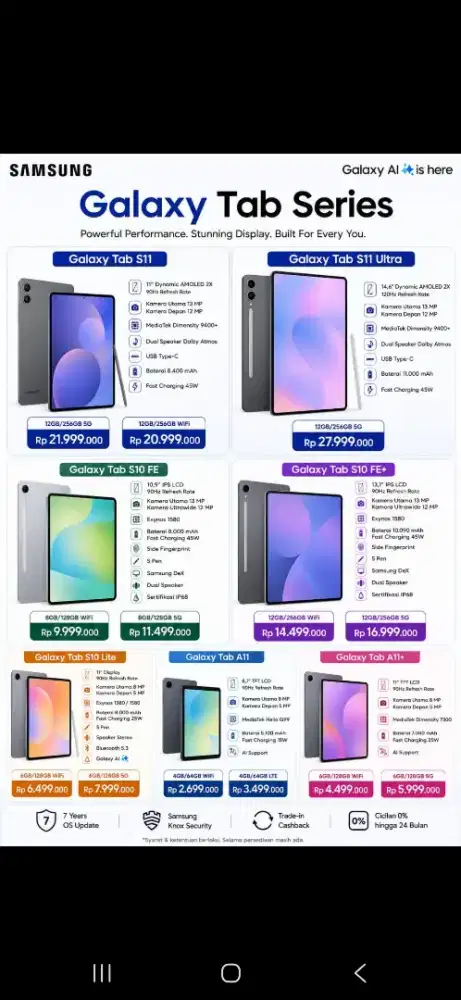 Galaxy Tab Series

Layar Memukau, Performa Ngebut, S Pen Siap Pakai
