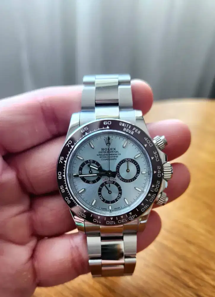 ROLEX COSMOGRAPH DAYTONA PLATINUM ICE BLUE 126506. VERY RARE . UNWORN