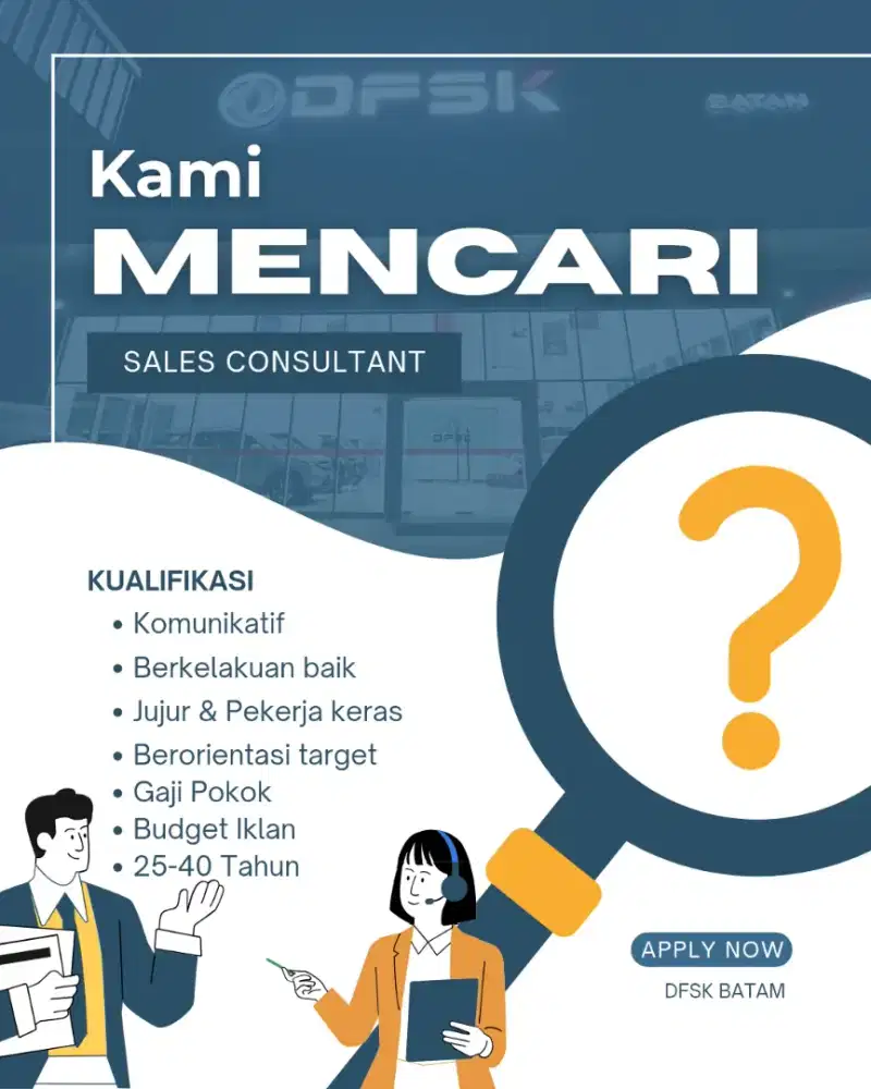 Lowongan pekerjaan sales mobil