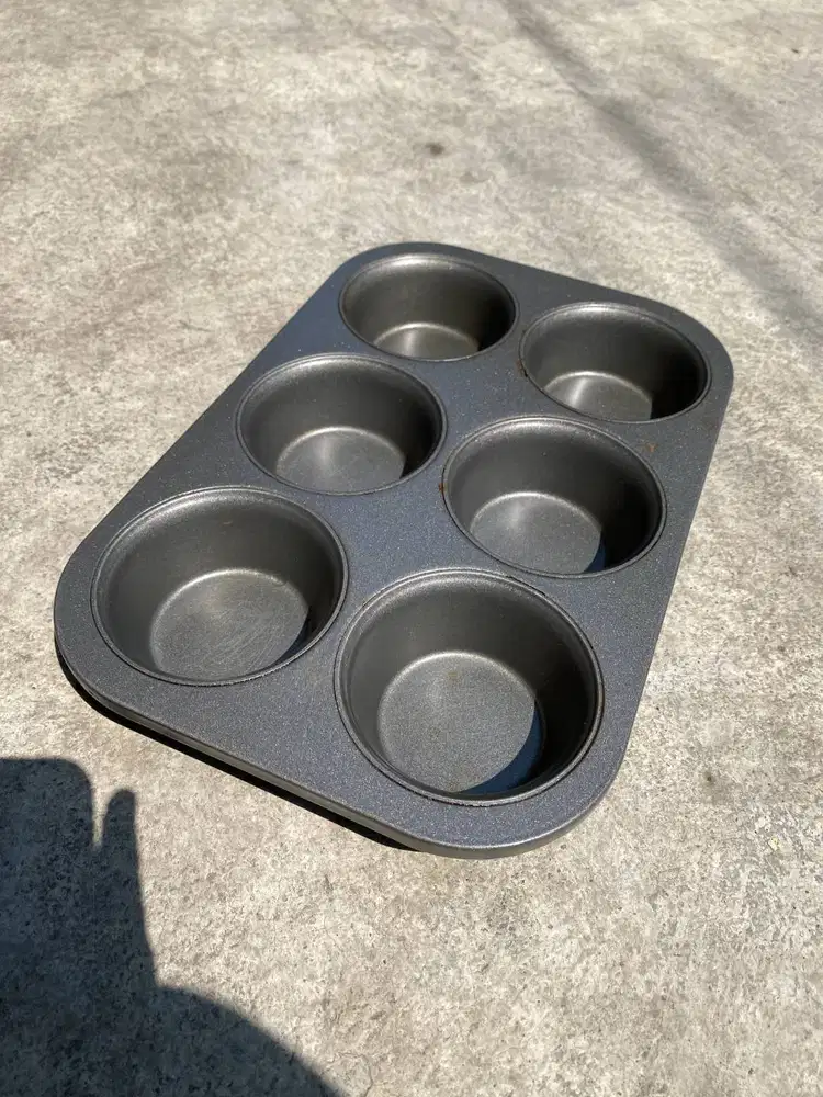 Cetakan Muffin Aluminium/Cetakan Muffin Bolu Brownies 19x28 cm (2 pcs)