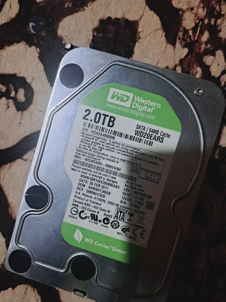 HDD 2TB second ada game isi nya