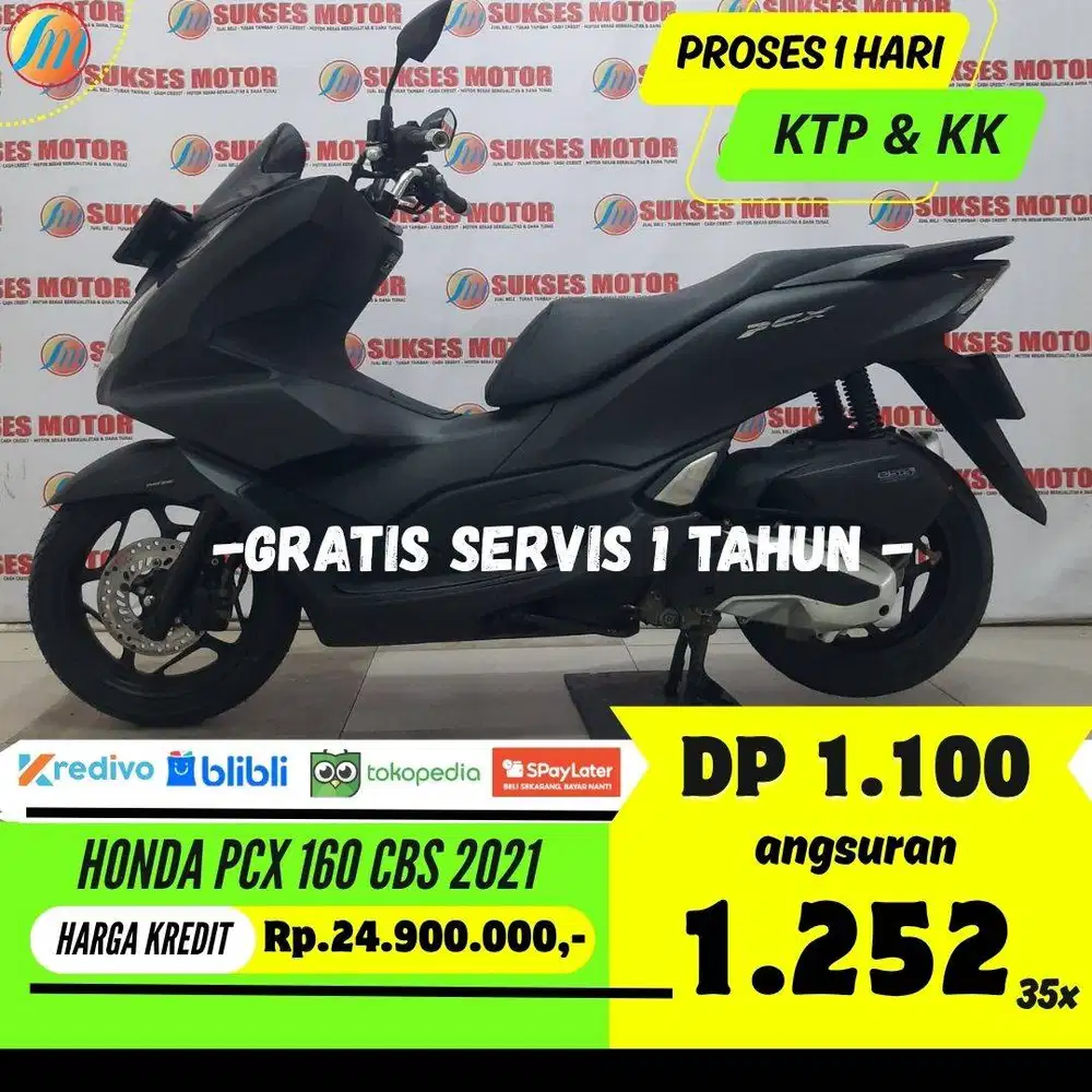 DP 1,1JUTA HONDA PCX 160 CBS 2021 SEKEN BERGARANSI ANGSURAN RINGAN