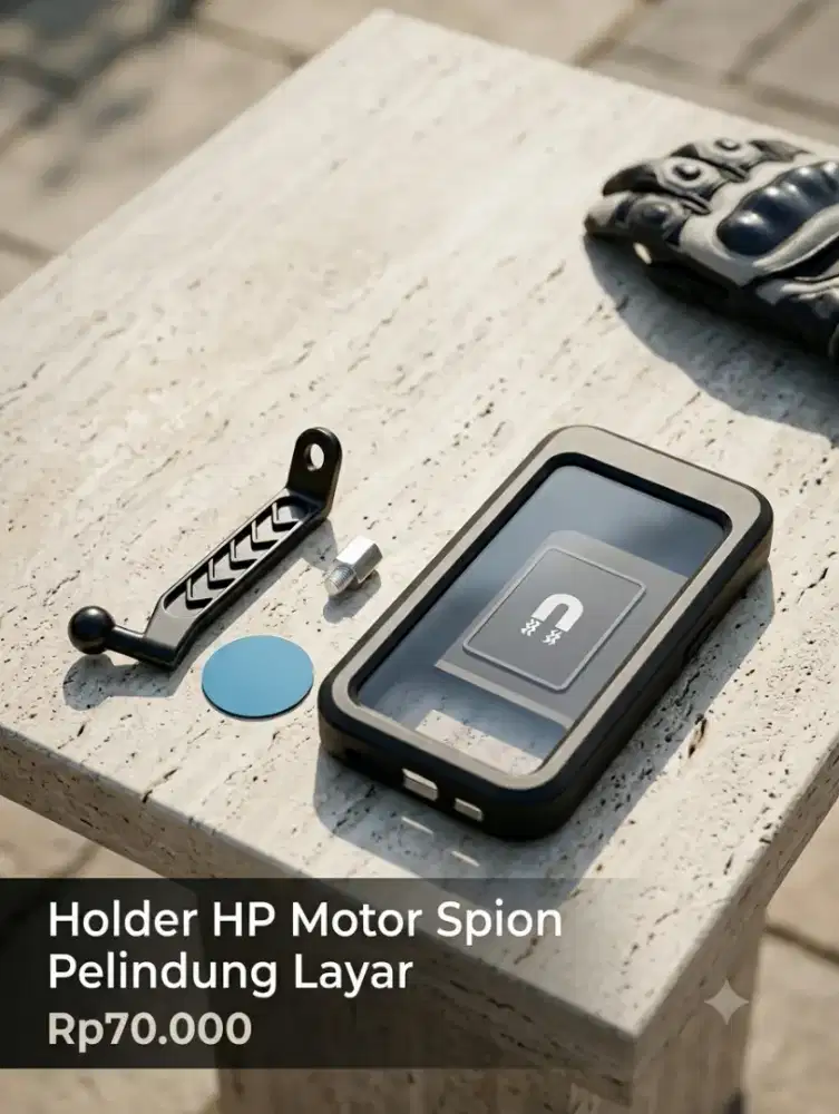 Holder HP Motor Spion Pelindung Layar