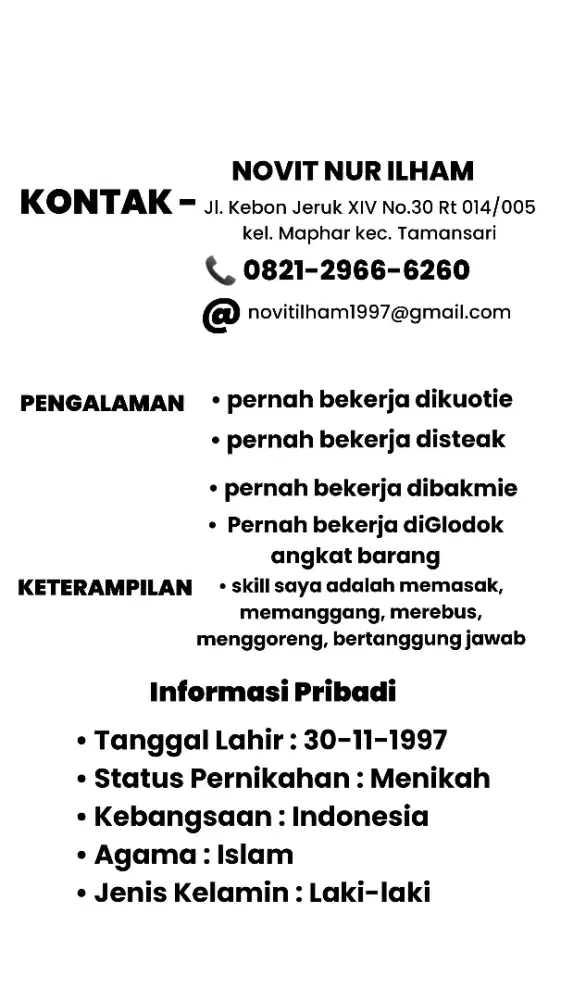 Mencari pekerjaan