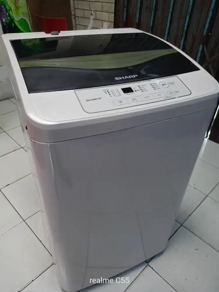 Mesin cuci sharp 7.5kg mulus bersih siap pakai