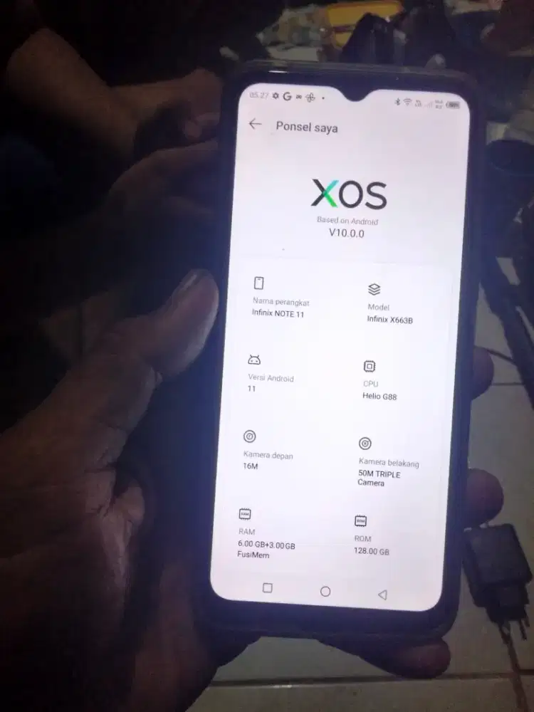 Jual hp Infinix not 11 RAM 6/128