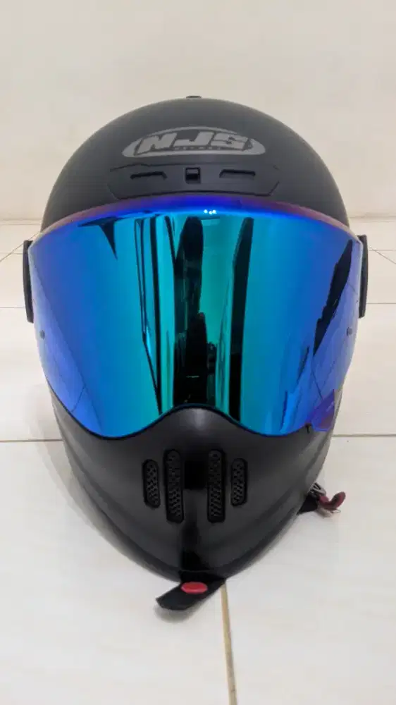 helm njs s cross + iridium blue + pinlock