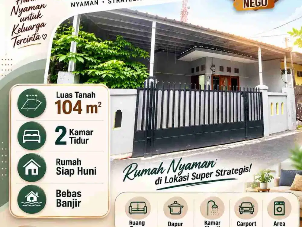 Jual Rumah di Kayu Putih Pulogadung Dekat Tol Rawamangun, Nyaman, Murah, Nego