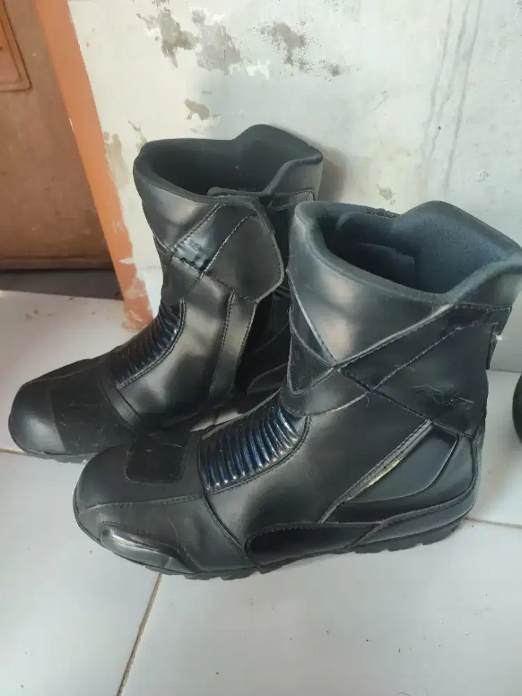 Sepatu boot motor pria RVR ori ukuran 45