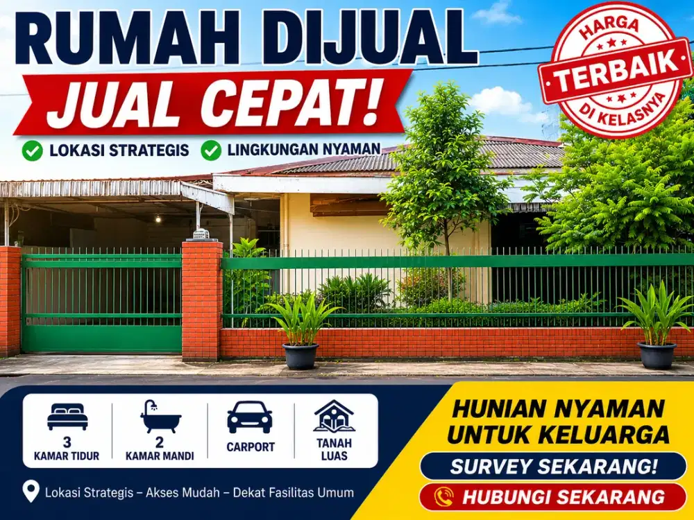 Dijual Rumah Hitung Tanah Saja di Cipinang Jaya, Jakarta Timur