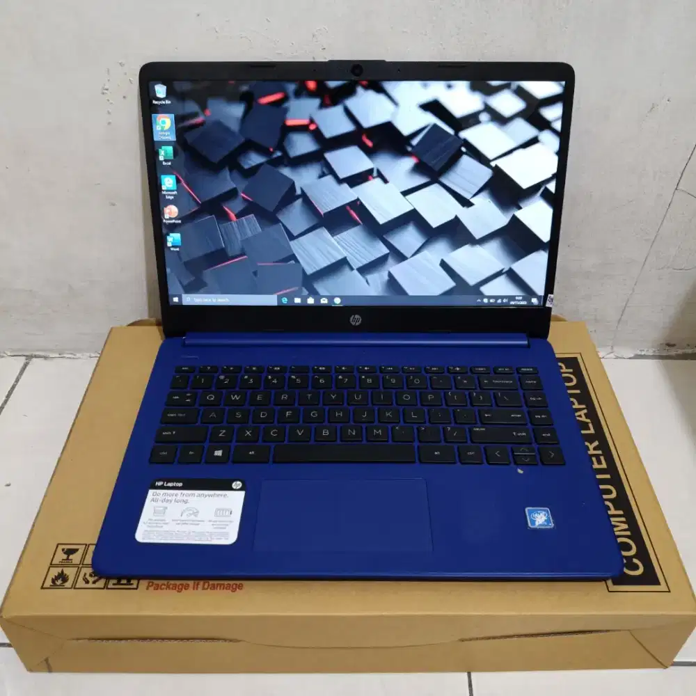 Jual Hp 14-dq0005dx, Celeron N4020, Ram4Gb Ssd128Gb, Slim