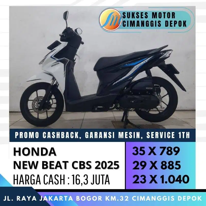 HONDA NEW BEAT CBS 2025 CASH KREDIT CICILAN RINGAN UNIT ISTIMEWA