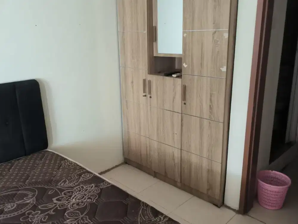 disewakan murah  apartement paviliun permata 1 studio furnish lengkap ada kasur AC tv kulkas dapur