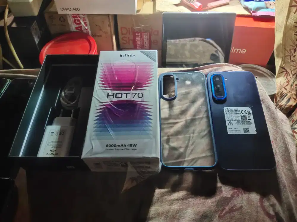 Dijual cepat Infinix hot 70 4+4/128(warna biru)