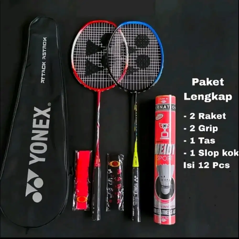 Smash kemenanganmu sekarang! Paket badminton lengkap ‼️