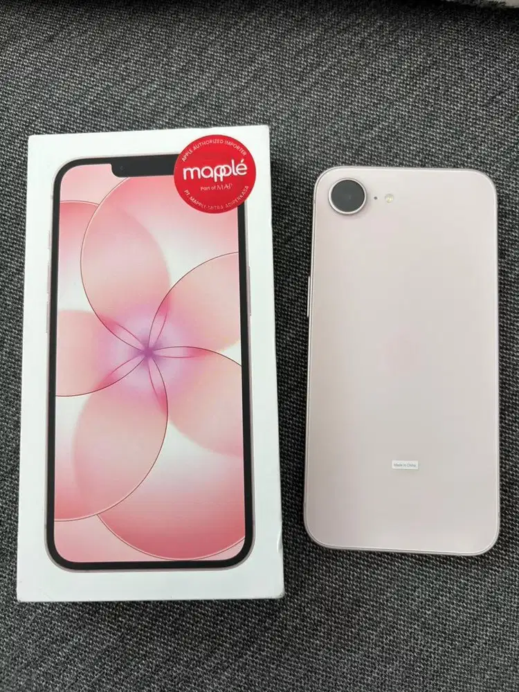 iPhone 17e pink fullset mulus garansi ON digimap