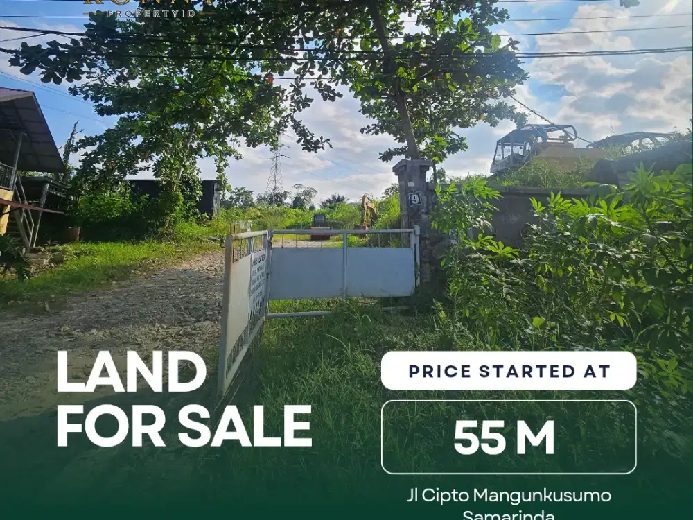 TANAH DIJUAL PINGGIR SUNGAI.