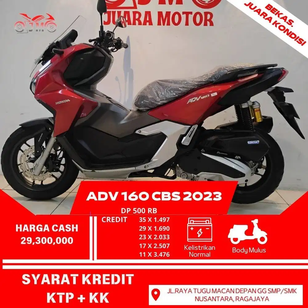 HONDA ADV 160 CBS 2023 CREDIT DP MULAI 500 RB PROSES MUDAH DAN CEPAT