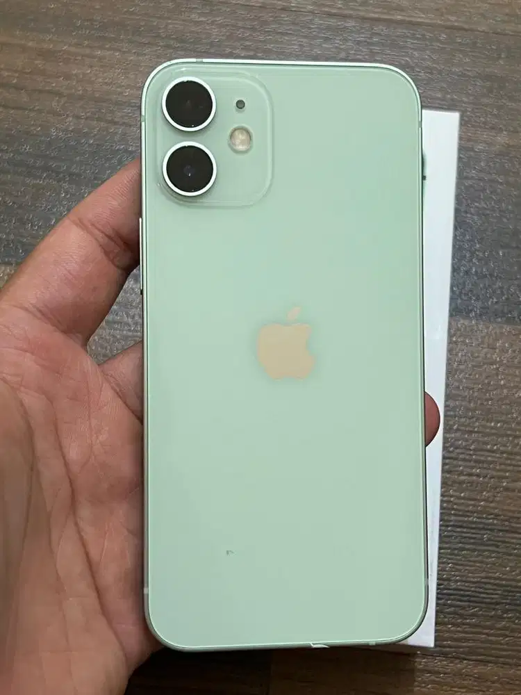 Iphone 12 Mini Green 128GB Mulus No Minus Full Set Original All Op