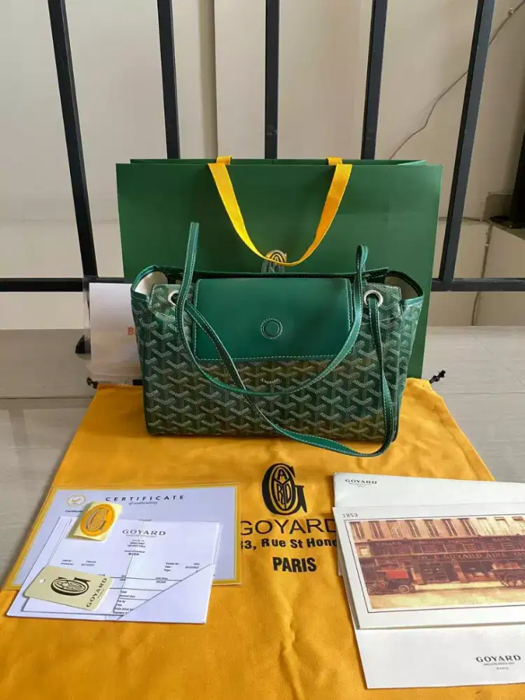 Nego Preloved Rouette PM Tote Bag Green authentic