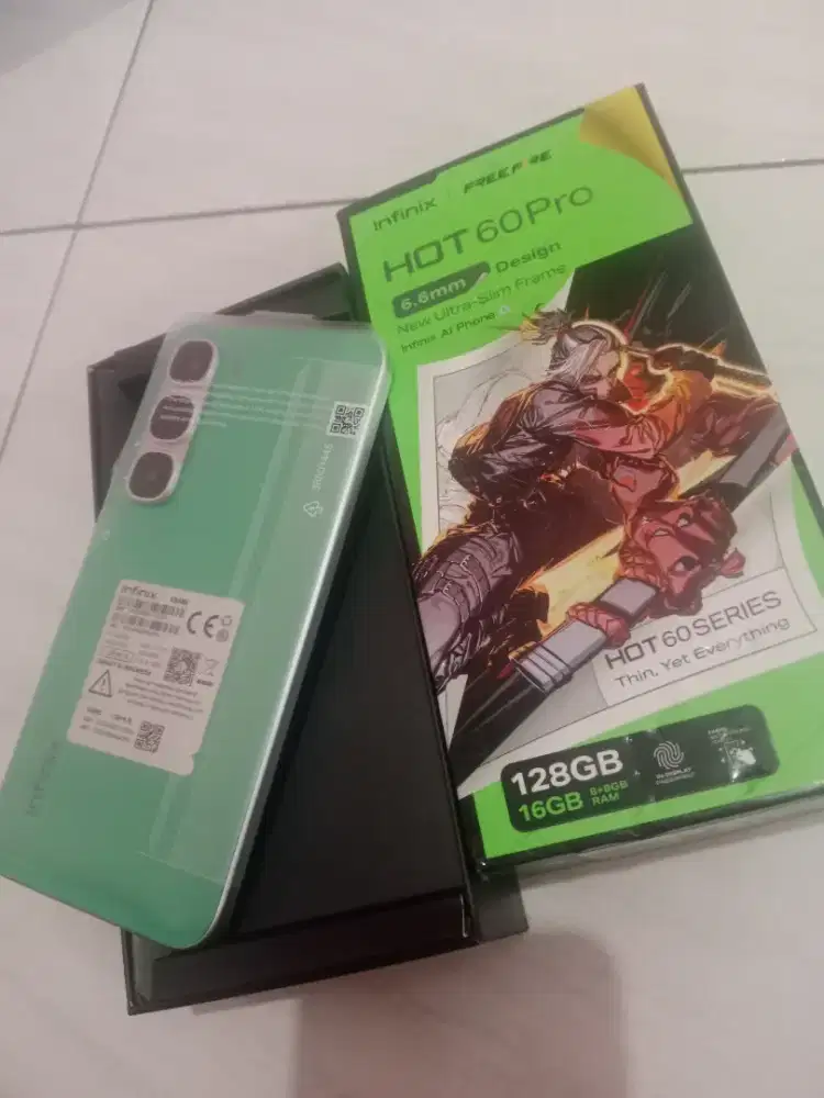Hot 60 pro 8/128 mulus bngd wrna langka fullset