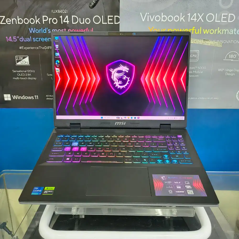 MSI Sword 16HX B14VFKG i7-14650HX RTX-4060 Ram-16GB SSD-1TB 16inchi
