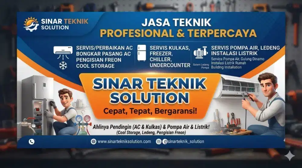 SINAR TEKNIK SOLUTION (Melayani Servis Ac, Kulkas, Chiller,Freezer DLL