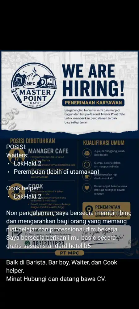 Lowongan Kerja Untuk Fresh Graduated dan non