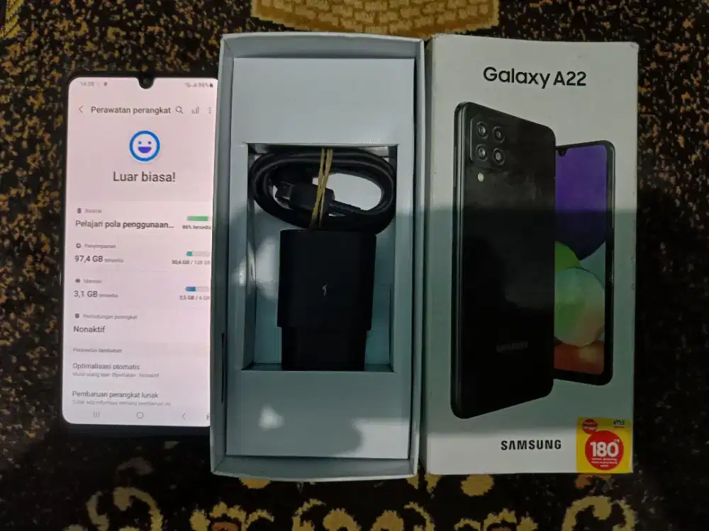 Samsung Galaxy A22 4G 6+6/128GB Fullset