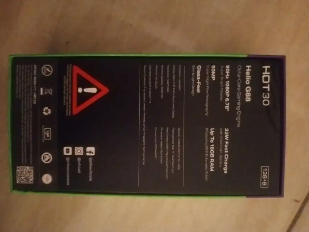 Infinix hot 30 play 8+8/128gb