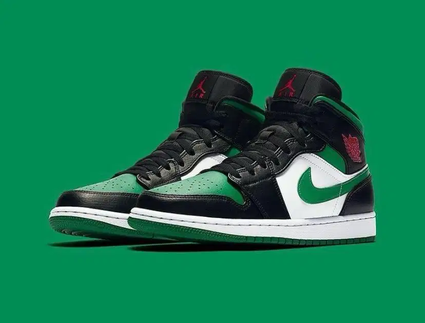 Jordan 1 mid Green Ori 100% kick avenue